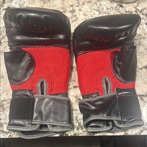 Everlast Black Boxing Gloves